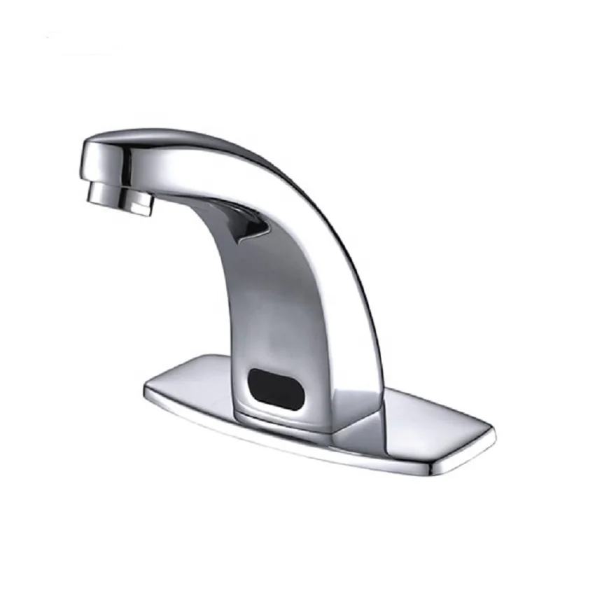 Smart Touchless Automatic Sensor Basin Mixer Sink Basin Faucet Water Basin Taps Brass Main Body and Handle Single Handle Ceramic