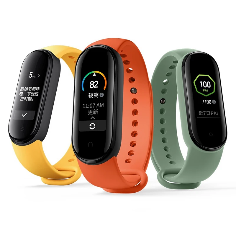 Silicone Wristband  TPU Strap Replace Xiaomi 5 smart watch strap Silicone strap For Xiaomi Mi Band 5