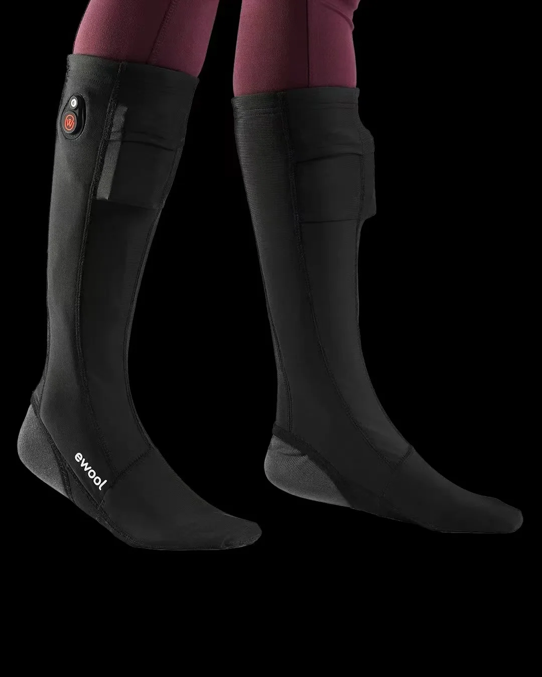 New type app control winter battery electrical heating heated socks for men