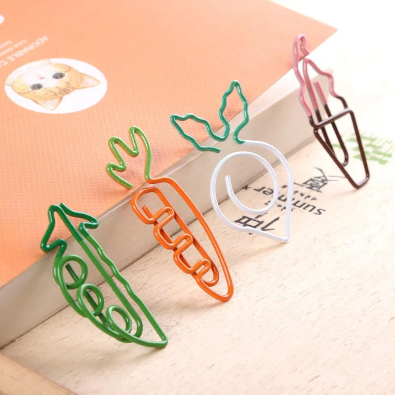 Wholesale creative cute colored custom shaped metal wire paper clip
