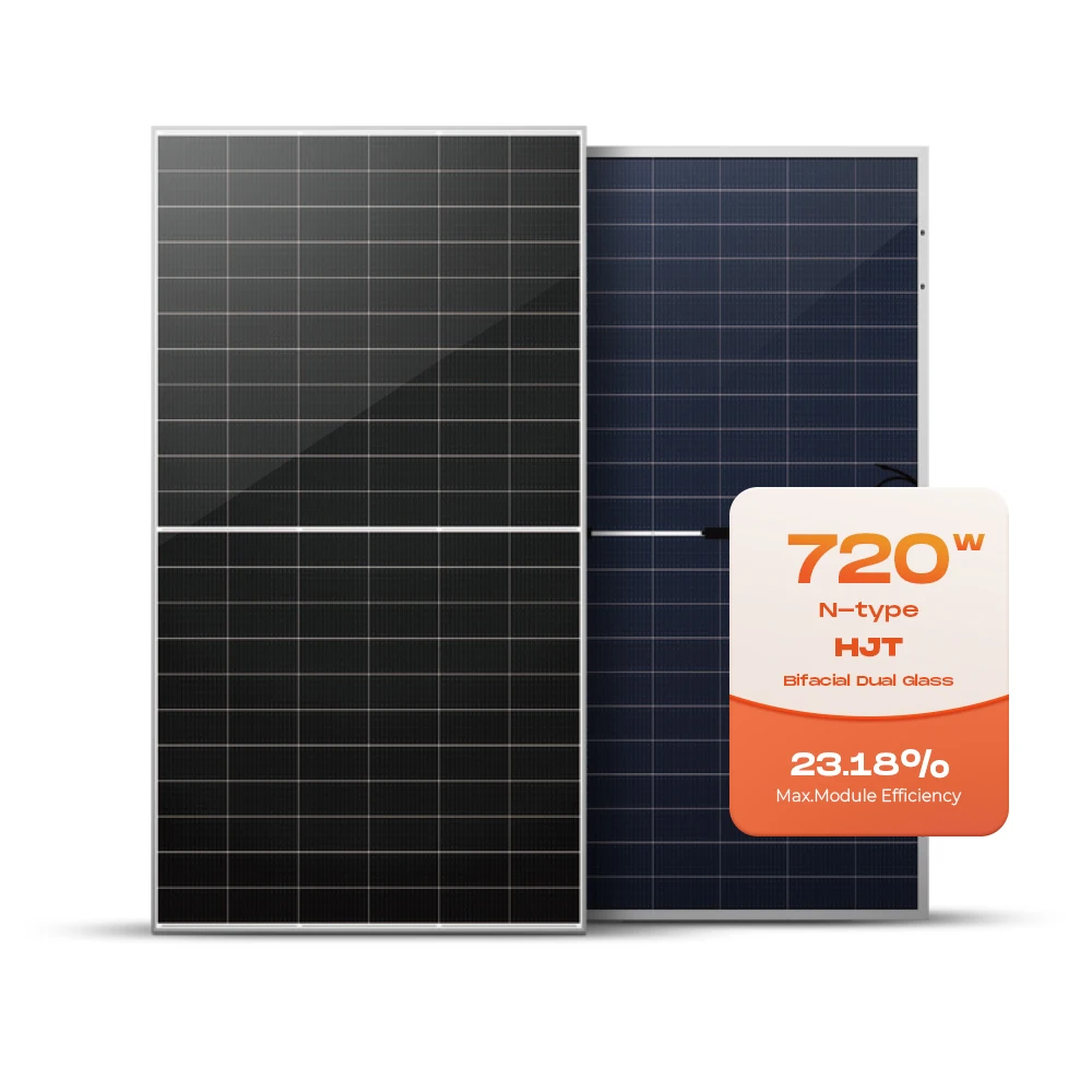 Новая солнечная панель Mate Sun Power HJT 700 Вт 710 720 Pv двухфазная для хранения энергии