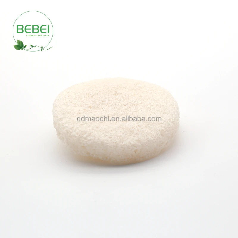 Factory produce 100% pure natural round shape oven-drying konjac sponge which contains rich of KGM at factory direct