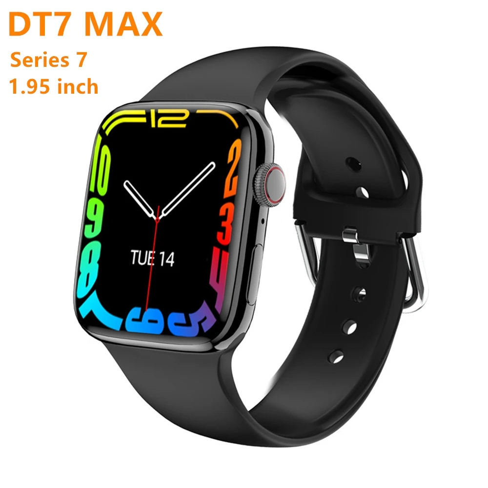 New DT 7 MAX 1.9 Inch Full Screen Waterproof Ip68 Sports Smart Watch DT7+ Max DT no1 NFC Series 7 Reloj Smartwatch DT No.1