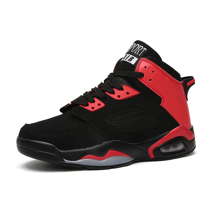 
Breathable High-top Basketball Shoes Boys Air Cushion Cushioning Running Shoes Men's Fashion Sneakers 