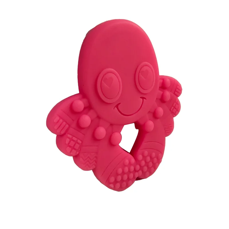Factory Customized Kids Silicone Baby Teether Chewable Toys Silicone Teether For Mommy Nursing