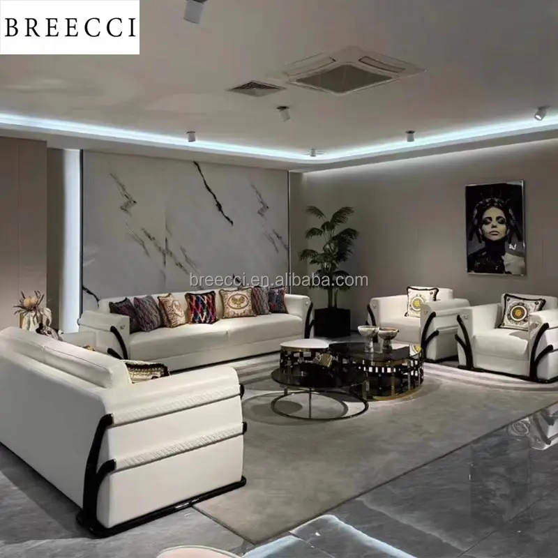 Роскошный итальянский модульный секционный диван из натуральной кожи высокого качества 1 + 2 3 мебель для домашнего офиса гостиниц и вилл