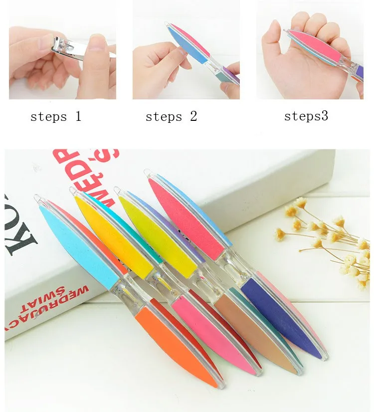 6-Side Nail Art Acrylic Polish Grind Sand File Block Buffer Manicure Tool
