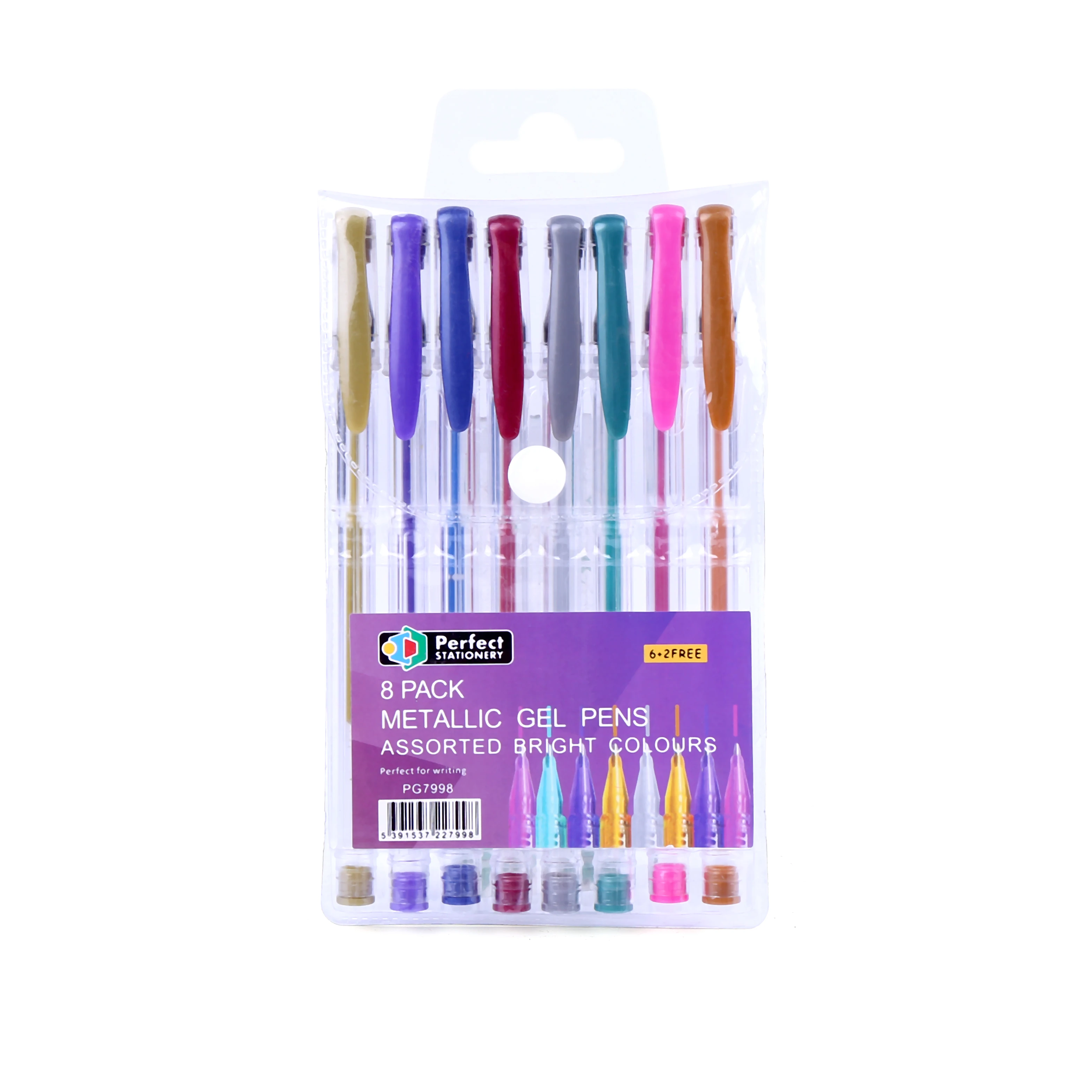 
Metallic Gel pens 1mm Glitter Color Gel Pen Set in Rotatable Stand with Pvc Bucket Item Packing School Office Plastic Featur 
