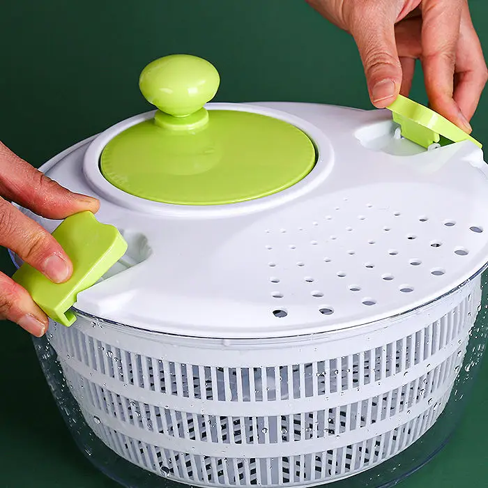 Multi-functional kitchen vegetable dehydrator Salad drain basket Gadget Fruit and vegetable hand dryer