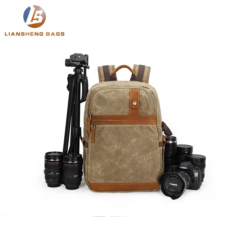 
Professional Shockproof Waterproof Hard Shell DSLR Camera Bag Rolling Backpack 