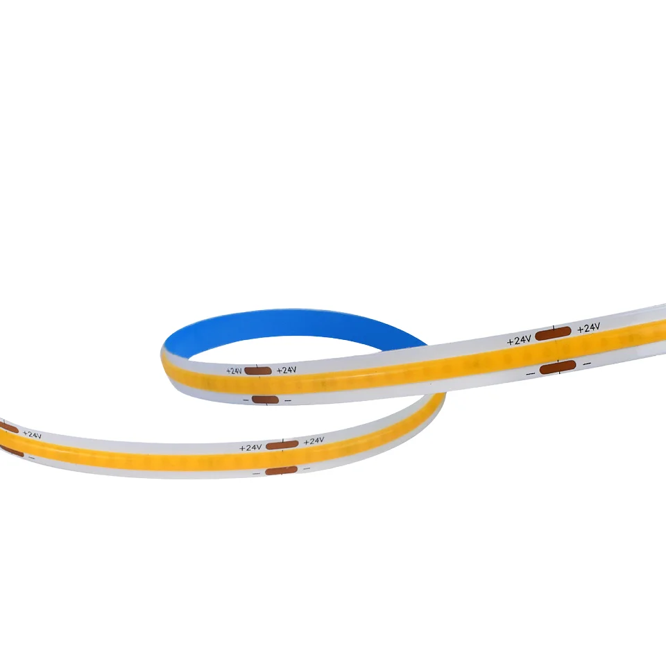 24V COB LED Lamp High Brightness Warm White Positive White Flexible PVC Body IP67 Two-Color Embedded Remote Control USB 12V 5M