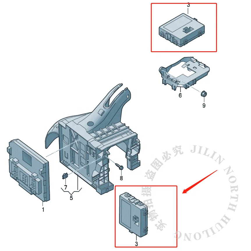 Original Gateway Can Bus Canbus Control Module for VW Passat Tiguan MK2 Golf Audi A3 3Q0 907 530 R