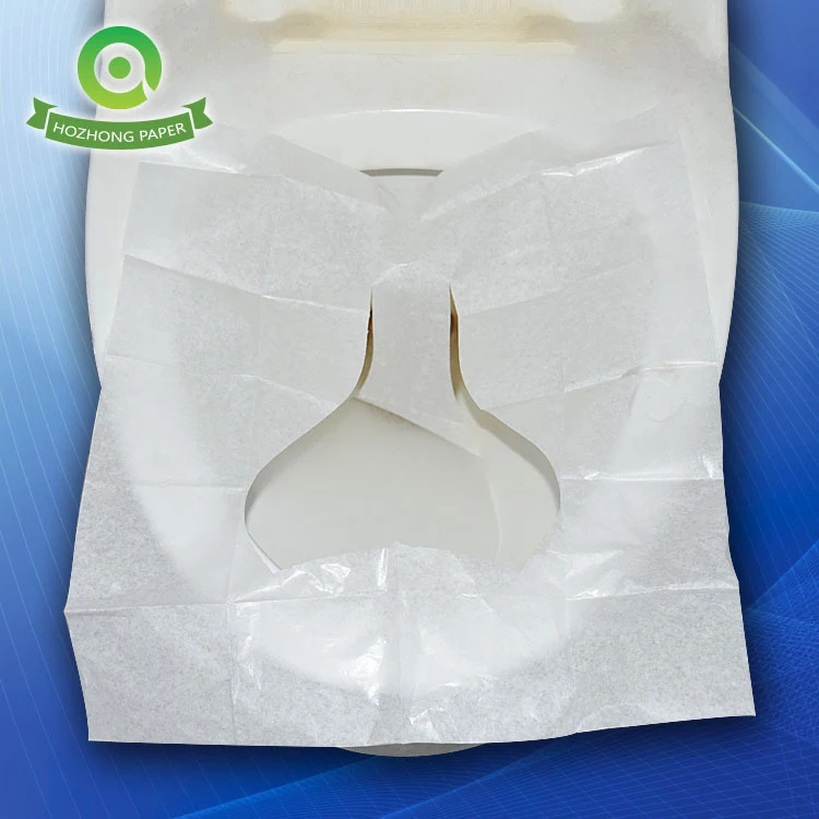 high quality chinese factories plastic bag 1/16 toilet seat covers paper flushable