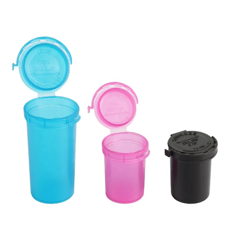 UKETA Customized Secure Tamper Evidence Airtight Odor-Proof Herbal Storage Containers Child Resistant  Pop Top plastic Tubes