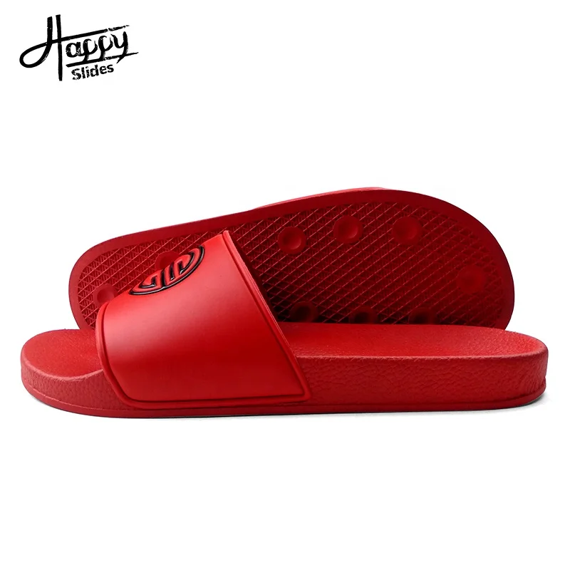 High Quality Plain Black Slides Slippers,Nice Embossing Design Mens Slides Slippers,Fashion Mens Slides Sandal Custom Logo