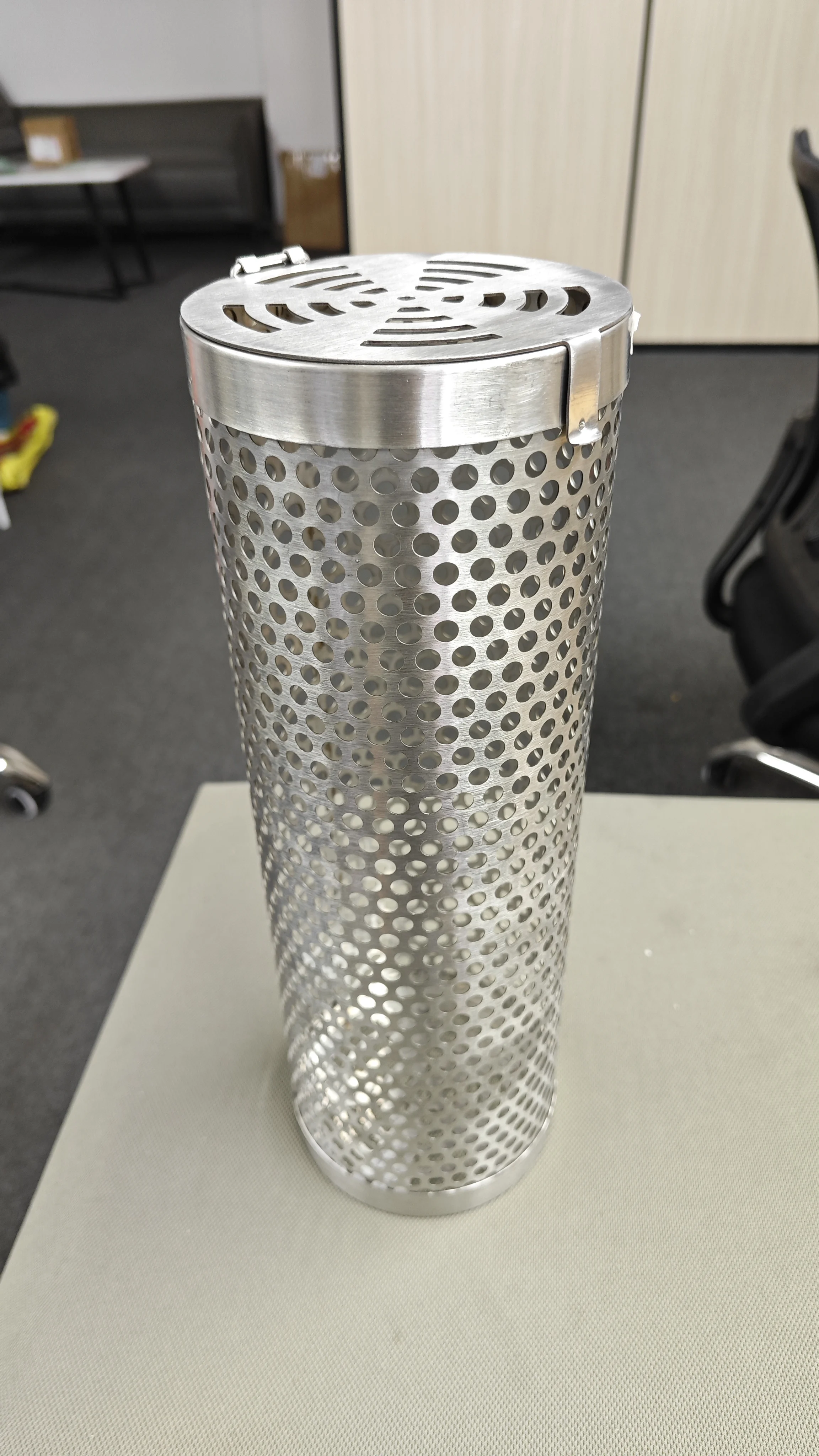 Updated Rolling Grilling Baskets for Outdoor Camping,Outdoor Round BBQ Stainless Steel Grill Basket Grill Camping Picnic