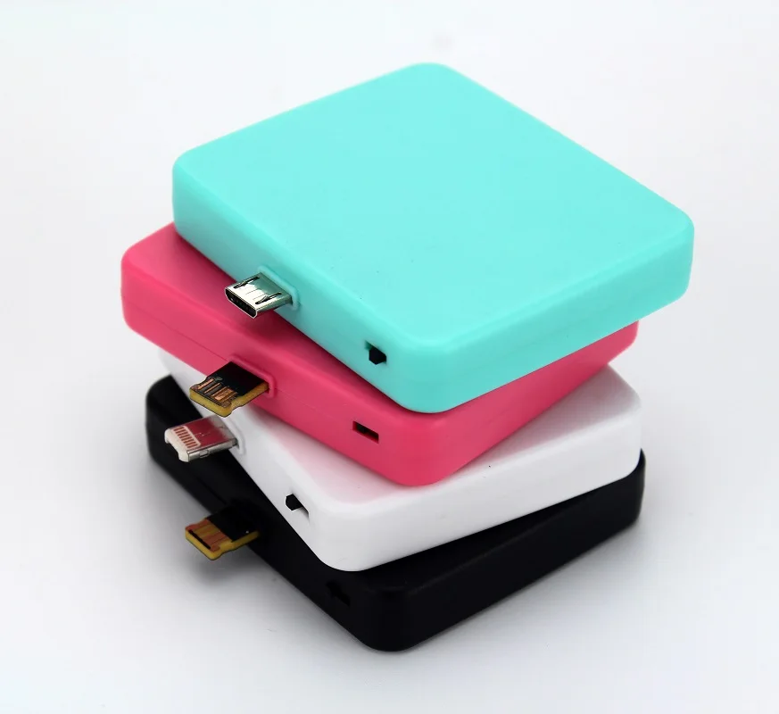 
Emergency Portable Mini Pocket Power Bank Direct Plug-in Universal Disposable Charger PowerBank Gift Customized 