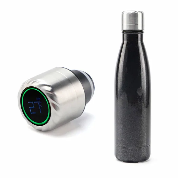 2021 500ml Factory Stainless Steel Uv Water Purifier Lid Self Cleaning Insulated Smart reminder Vacuum Sports water Bottle