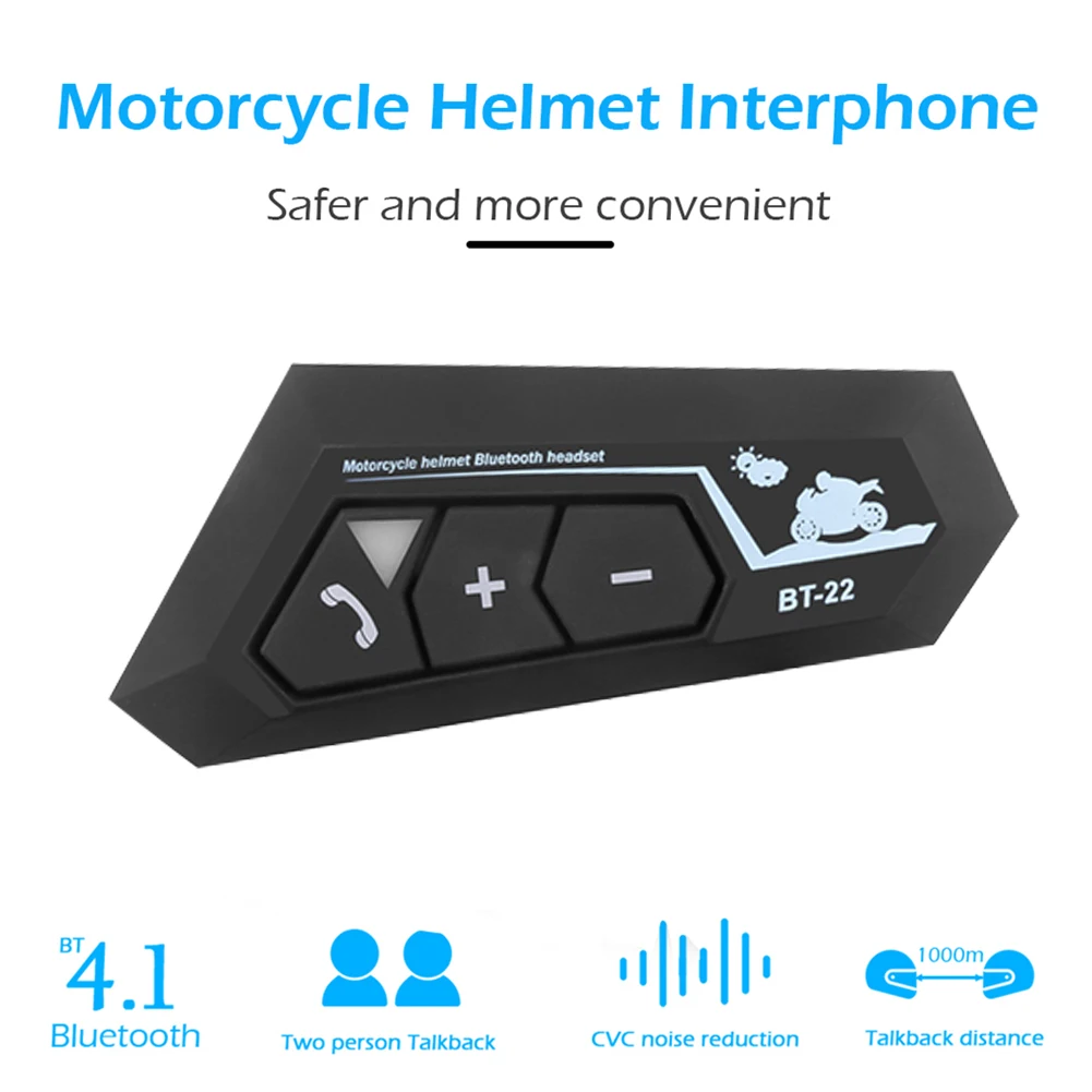 BT22 BT5.0 Мотор шлем для мотоцикла c гарнитурой беспроводной громкой связи bluetooth стерео наушники Мотоцикл наушники MP3 динамик с микрофоном из водонепроницаемого материала