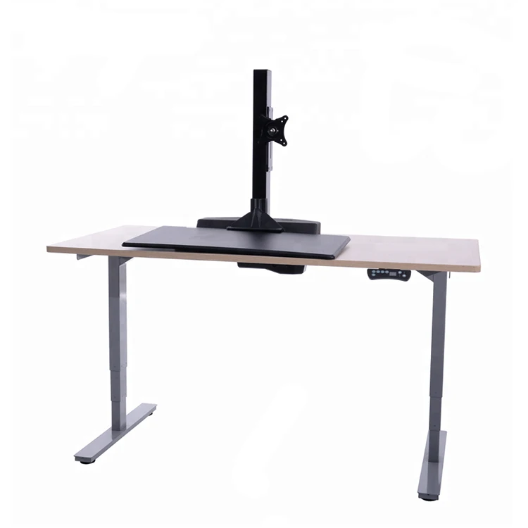 Electric Height Adjustable Sit Standing Desk Converter Desktop