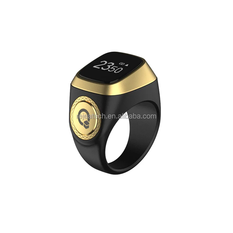 Zik Ring Smart Muslim Islamic Electronic Zikir Counter Digital Azan Alarm Clock Iqibla Tacbix Tasbeeh Tasbih Zikr