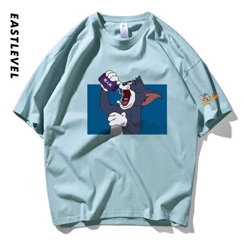 
Oem Brand Logo Custom Printing Custom Cute Animal Pattern Pink Panther Organic Cotton Vintage Blank T Shirts 