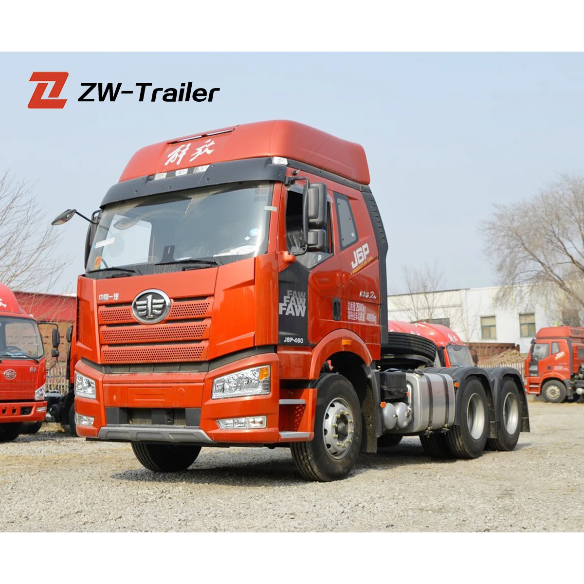 China FAW  jh6 350 - 450 hp 10 wheeler 6*4 used tractor head faw tractor truck