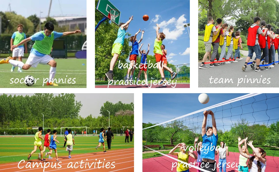 High quality football numbered soccer training bibs pinnies scrimmages