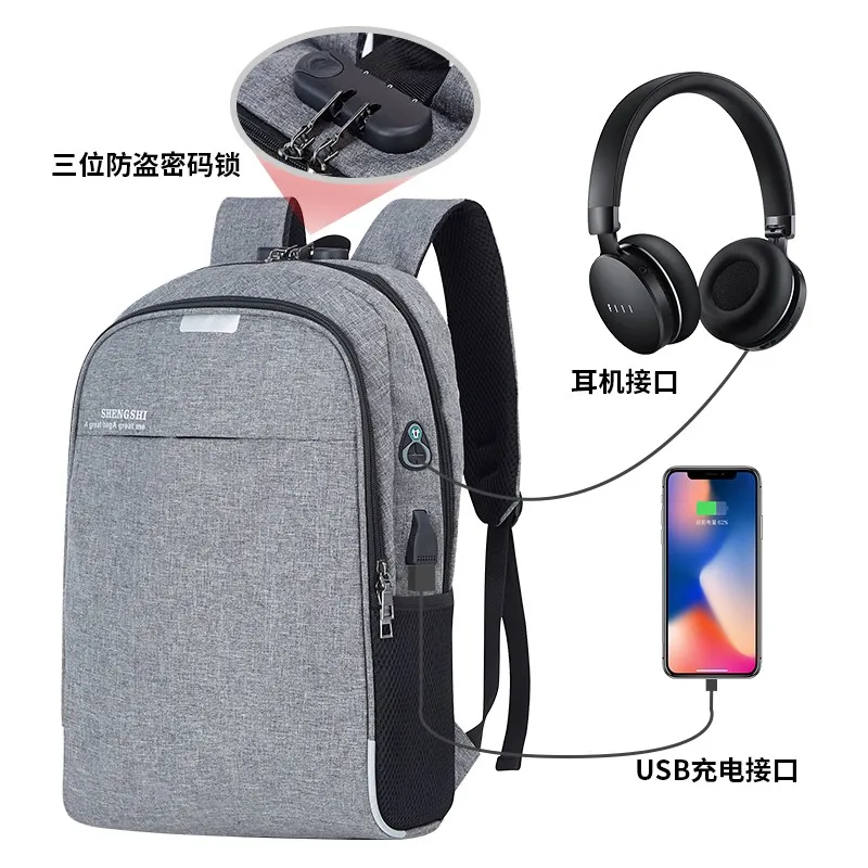 Anti Theft Password Backpack with Usb Charger Waterproof Computer Business Laptops Bags for Men Backpack