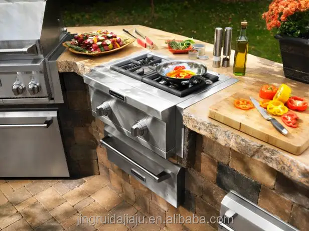 outdoor bbq furniture  green egg modular outdoor kitchen cabinet 304 316 stainless steel with pizza oven outdoor kitchen