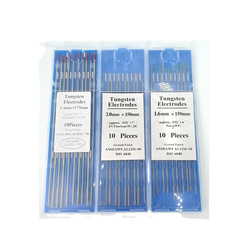 TIG Welding Machine Parts / Blunt Tungsten Electrode WL20 Blunt Tungsten Needle Tungsten Steel Rod 2.4 * 150 / 175mm