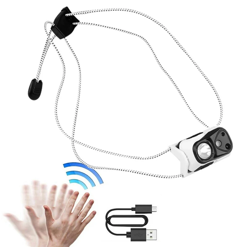 Новейший умный головной светильник мини-размера с функцией обнаружения движения и ночного видения