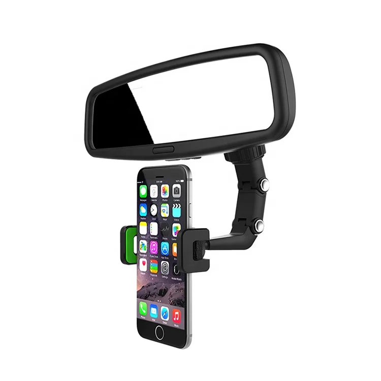 2022 Multifunctional Car Motorcycle Desktop Mirror Phone Holder 360 Rearview Car Rearview Mirror Mount Bracket Holder