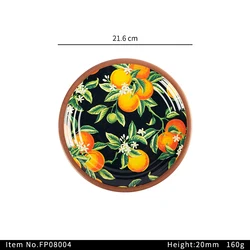 Белая меламиновая пластина с переводной картинкой на заказ