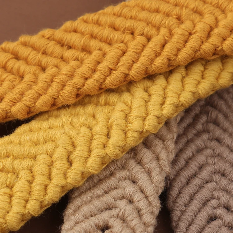 Handmade weave Baby Macrame Wood Pacifier Clip 100% Cotton yarn Knitting Braided Pacifier Clips