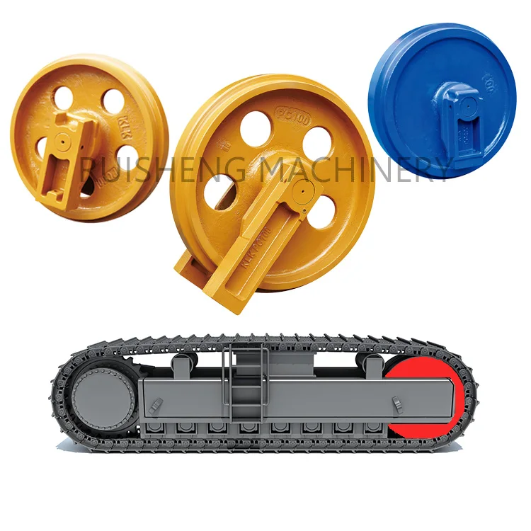 Komatsu heavy equipment spare part PC30 PC30-7 YC30 excavator idler wheel front idler assembly for mini excavator