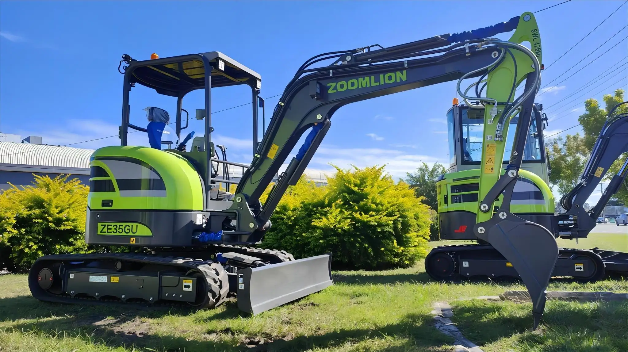 Гидравлический небольшой экскаватор Zoomlion ZE35GU с нулевым хвостовым ходом