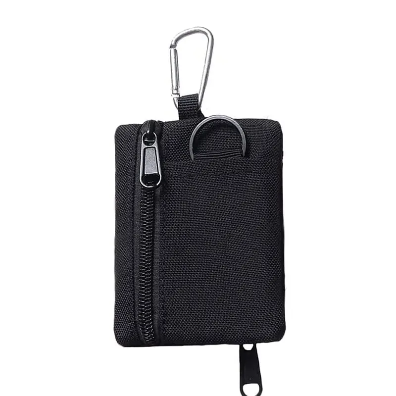 Multifunction Outdoor Tactical Keychain Pouch Coin Purse Customized logo Nylon Tactical minimalist wallet for men