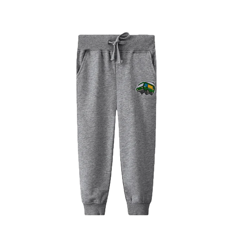 Custom Comfy Organic Cotton Hip Hop Kid Straight Leg Harem Trousers Children Boy Pants For School Track