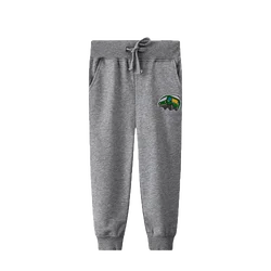 Custom Comfy Organic Cotton Hip Hop Kid Straight Leg Harem Trousers Children Boy Pants For School Track