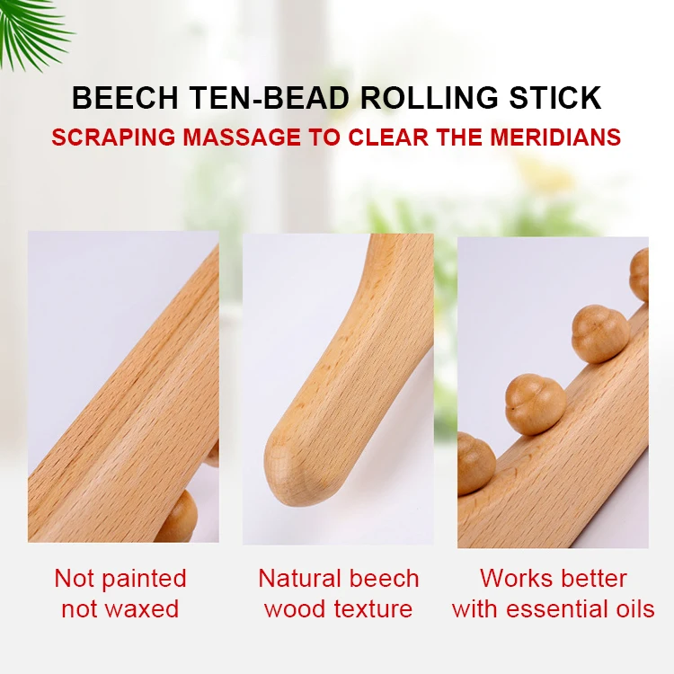 Wood Massager Roller Maderoterapia Kit Maderotherapy Wood Therapy Massage Tools Set