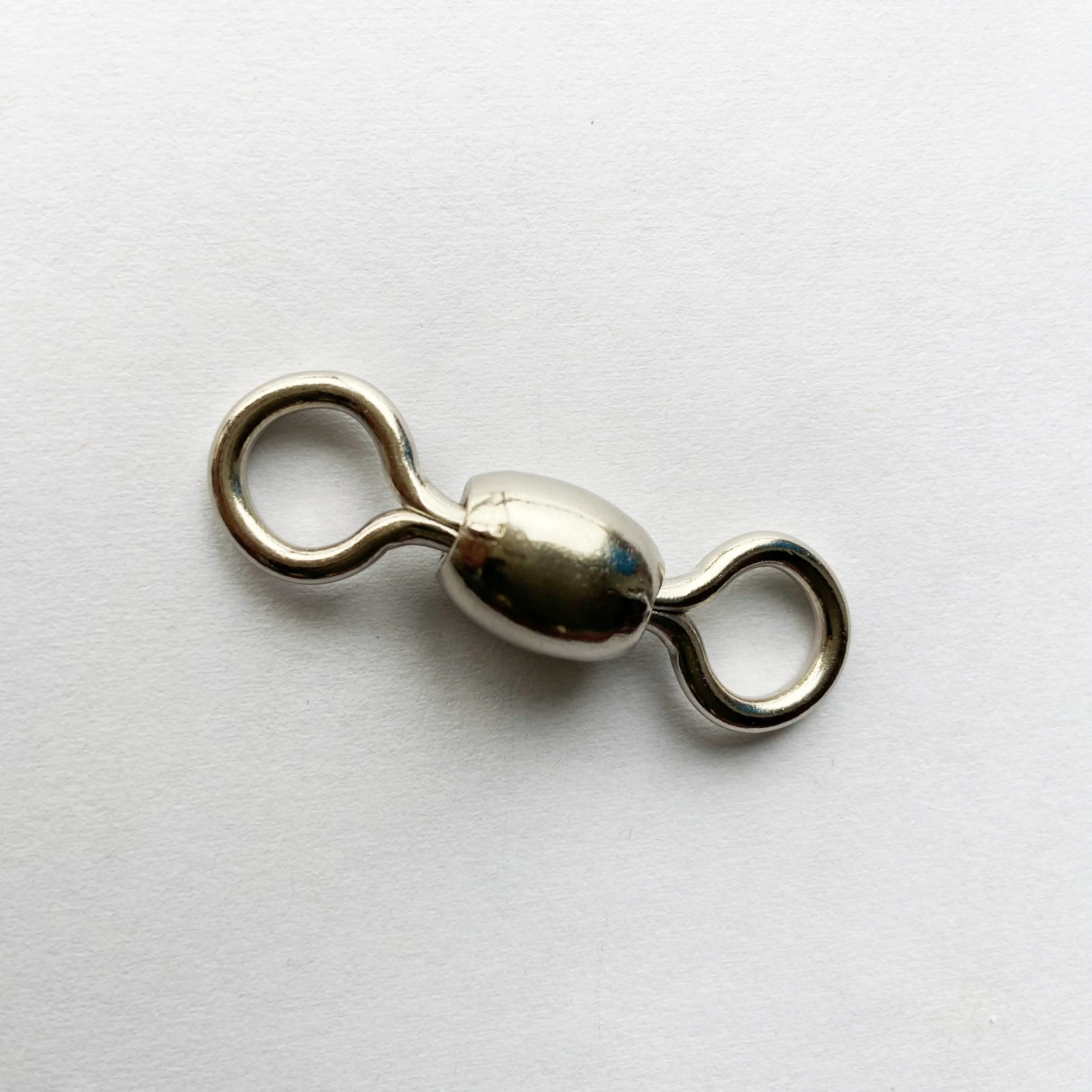 Fishing Barrel Bearing Rolling Swivel Solid Ring LB Lures Connector