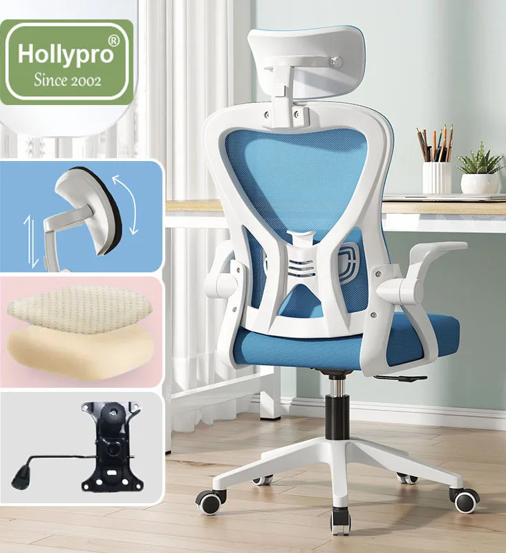 Cheap Price Ergonomic Mesh Office Chair Height and Backrest Adjustable Staff Chair With 3D Headrest