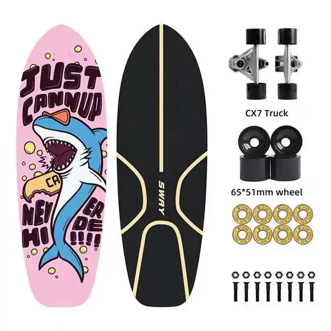 
S7 truck 7ply canada maple land Surfskate Hot Selling SWAY Carver Surfskate  (1600233698329)