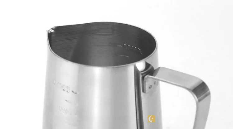 
High Quality Stainless Steel Milk Pot/coffee Foam Cup Pitcher/creamer Pitcher Pull Flower Cup have Handle 