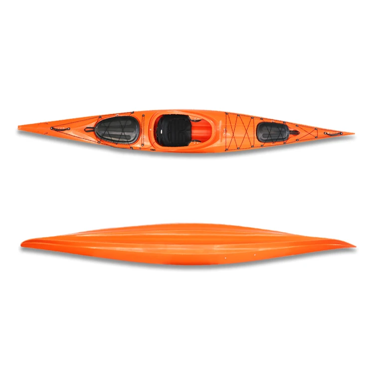 Plastic Paddle Boat Sit In Ocean Racing Kayak For Sale