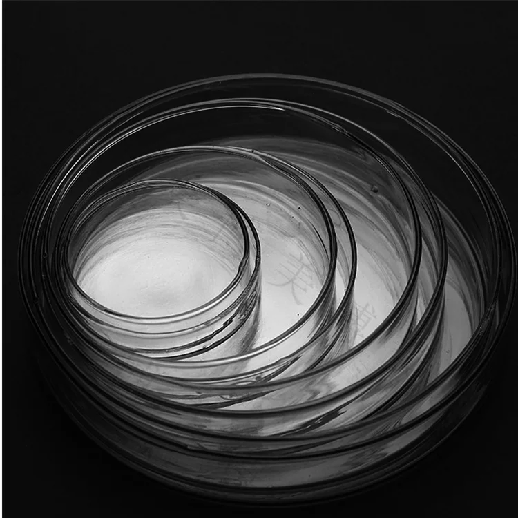 
Multiple Specifications Customized Portable Transparent Color Petri Dishes Glass Material Dishes 