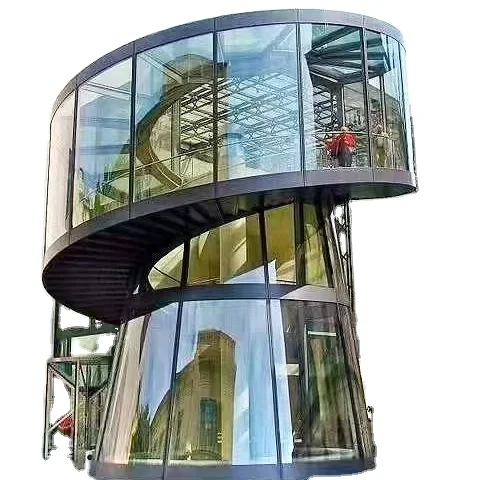 Изогнутая стеклянная панель для стеклянного купола от производителя из закаленного стекла