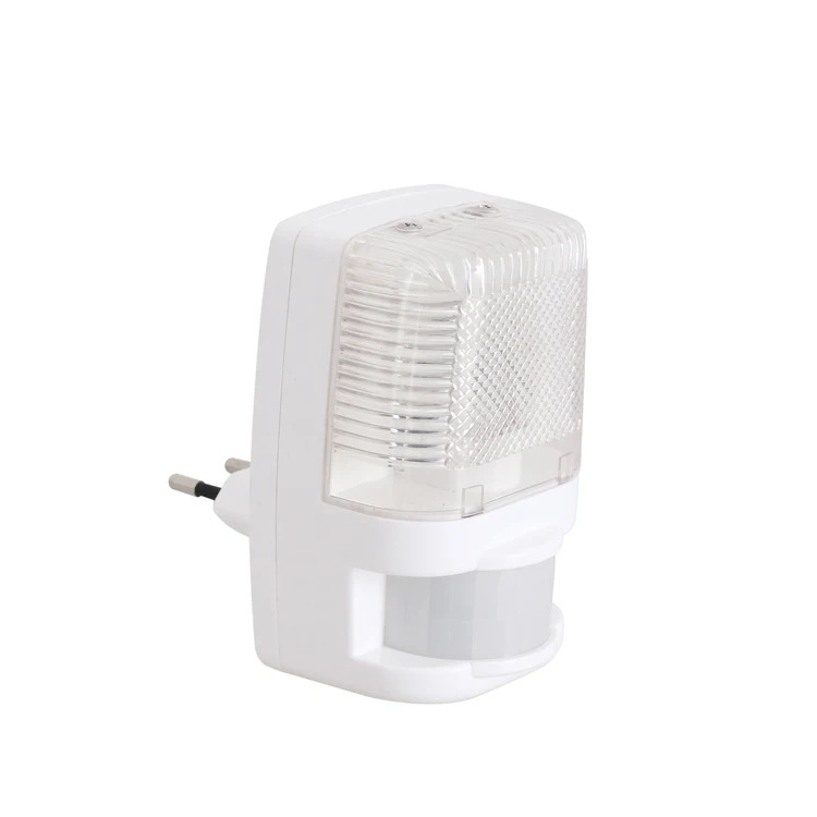 PDLUX PD-PIR2022 Plug-in Mini LED Wall Plug Infrared Motion Sensor LED Night Light Dusk to Dawn Sensor Light Plastic CE White