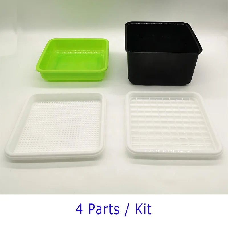 Durable Seed Germination Vegetable Plant Plastic Tray Seedling Starting Cover With Dome 1020 Trays PP Microgreen Greenhouse Lids